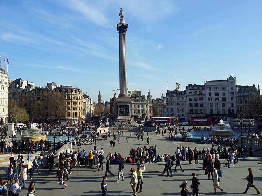 Trafalgarské náměstí, Londýn, Anglie