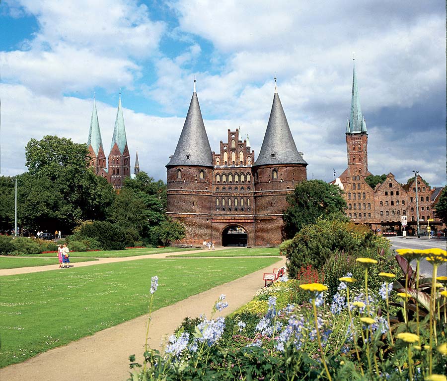 Holstentor, Lübeck, Německo
