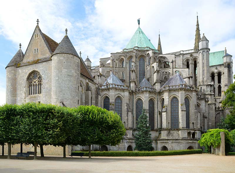 katedrála, Chartres, Francie