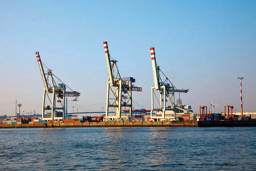 přístav v Hamburgu, Německo