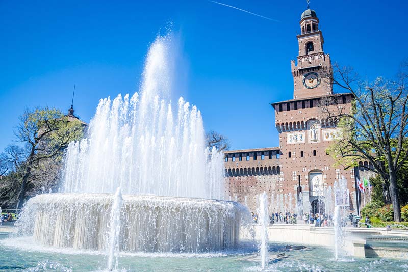 Castello Sforzesco, Miláno, Itálie