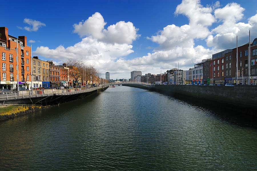 Řeka Liffey, Dublin, Irsko
