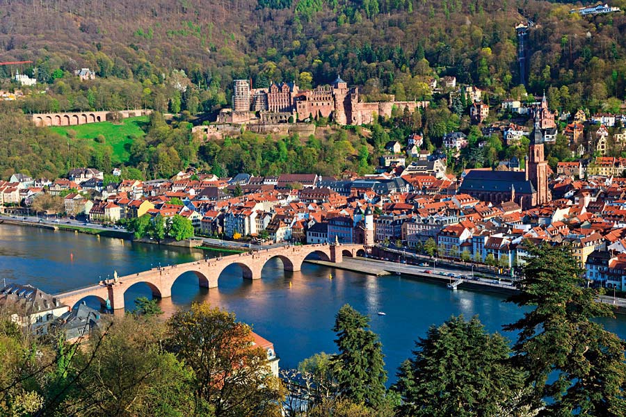 Alte Brücke, Heidelberg, Německo